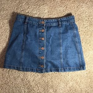 Denim Mini Skirt